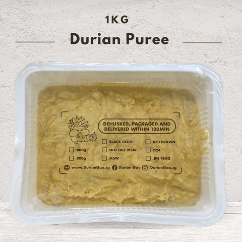 Pure MSW Durian Puree – Freshly Frozen (1kg)